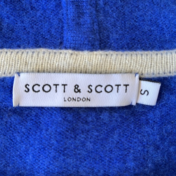 Scott & Scott London Small zip up cashmere hoodie - Picture 3 of 4